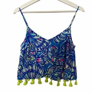 Lilly Pulitzer Ramona Blue Crop Top